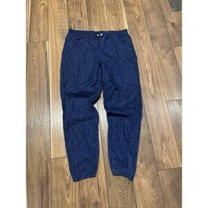 Vintage 90s Y2K  Nike Windbreaker Pants Mens XL Baggy Fit Ankle Zip Navy Blue